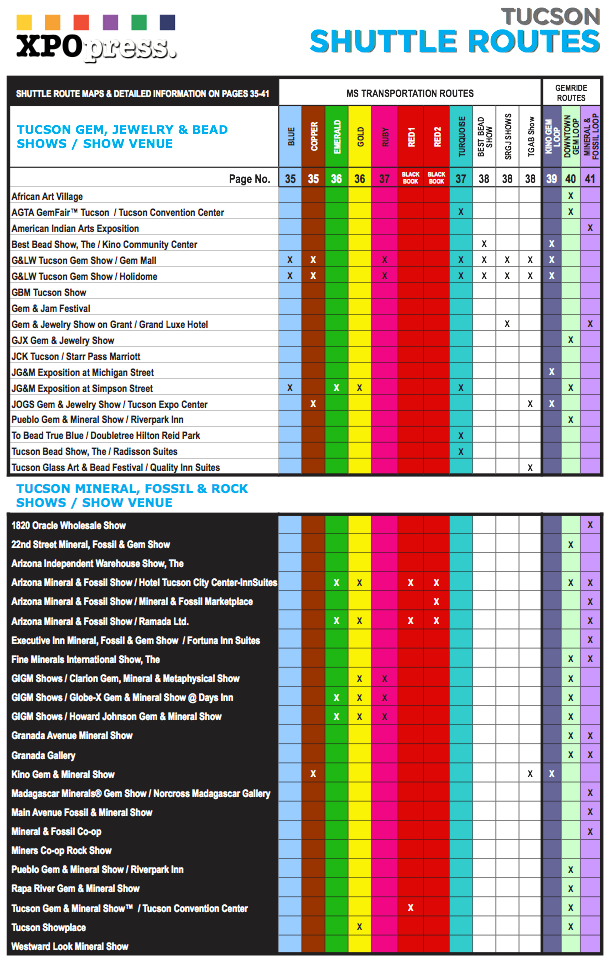 tucson gem show rides