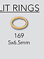 14K spring rings