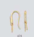 14k lever back earrings