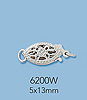 14K White Gold Beads
