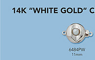 14K White Gold Beads