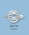 14K White Gold Multistrand Clasps