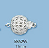 14K White Gold Multistrand Clasps