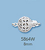 14K White Gold Multistrand Clasps