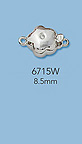 14K White Gold Multistrand Clasps