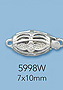 14k white gold clasps with diamonds
