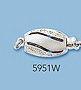 14k white gold clasps with diamonds