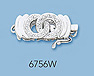 14k white gold clasps with diamonds