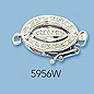 14k white gold clasps with diamonds