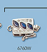 14k white gold clasps with diamonds