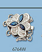 14k white gold clasps with diamonds