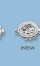 14k white gold clasps with diamonds