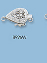 14k white gold clasps with diamonds