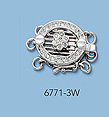 14K White Gold Clasps with Diamonds