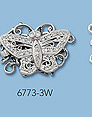 14K White Gold Clasps with Diamonds