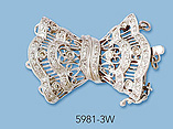 14K White Gold Clasps with Diamonds