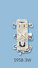 14K White Gold Clasps with Diamonds