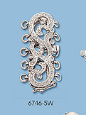 14k White Gold Clasps Diamonds