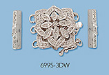 14k White Gold Clasps Diamonds