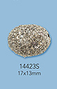 Sterling Silver Beads with Pave Diamonds