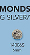 Sterling Silver Beads with Pave Diamonds