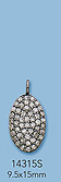 Sterling Silver Charms with Pave Diamonds