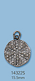 Sterling Silver Charms with Pave Diamonds