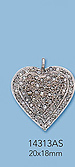 Sterling Silver Charms with Pave Diamonds