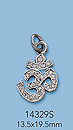 Sterling Silver Charms with Pave Diamonds