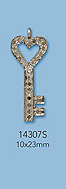 Sterling Silver Charms with Pave Diamonds