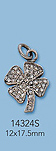 Sterling Silver Charms with Pave Diamonds