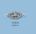 Sterling Silver Charms with Pave Diamonds