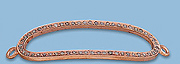 Sterling Silver Connectors with Pave Diamonds