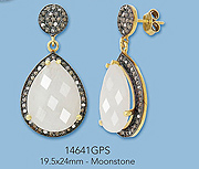 Sterling Silver Charms with Pave Diamonds