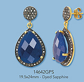 Sterling Silver Charms with Pave Diamonds