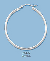 Sterling Silver Hoops