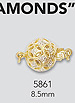 gold multistrand clasps