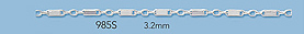 Sterling Silver chain by the foot