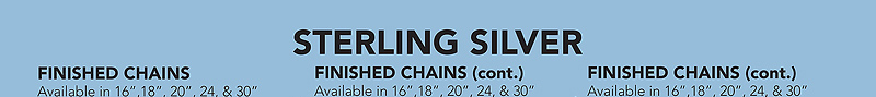 Sterling Silver Jewelry Chains