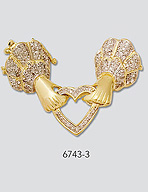 gold diamond clasps