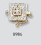 gold diamond clasps