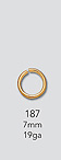 14K spring rings